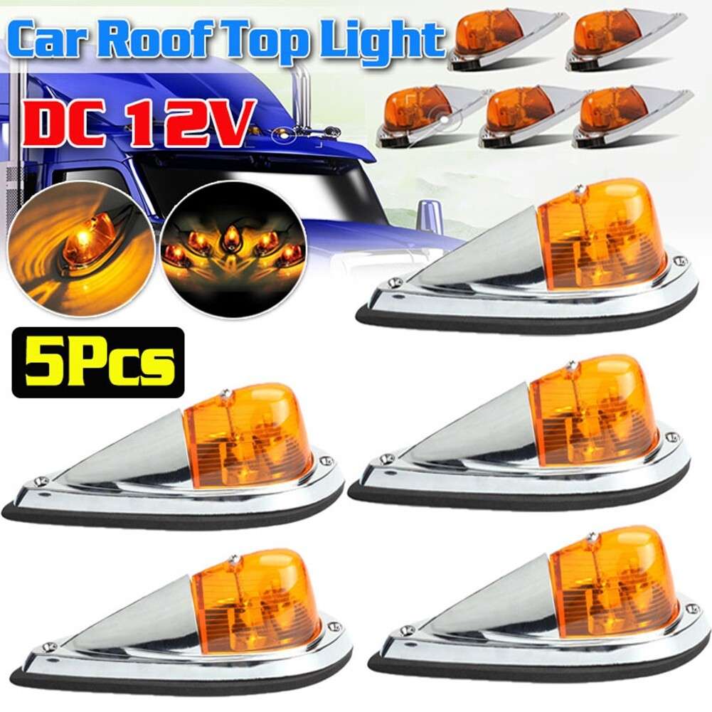 Cab Marker Amber Cab Roof Marker Lights Car Accessories LED Roof Lamps