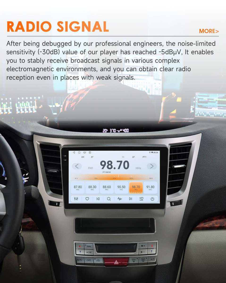 8+128GB Android CarPlay GPS Radio For Subaru Legacy Outback 2010-2014 Stereo DSP