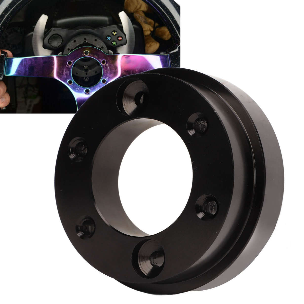 70mm Steering Wheel Adapter Plate Aluminium Alloy Part For G29 G920 13