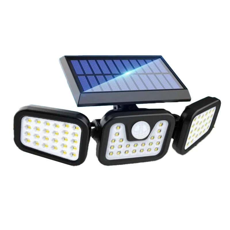 Outdoor Solar Lights Motion Sensor Wall Lights, 74-LEDs 3 Lighting Modes