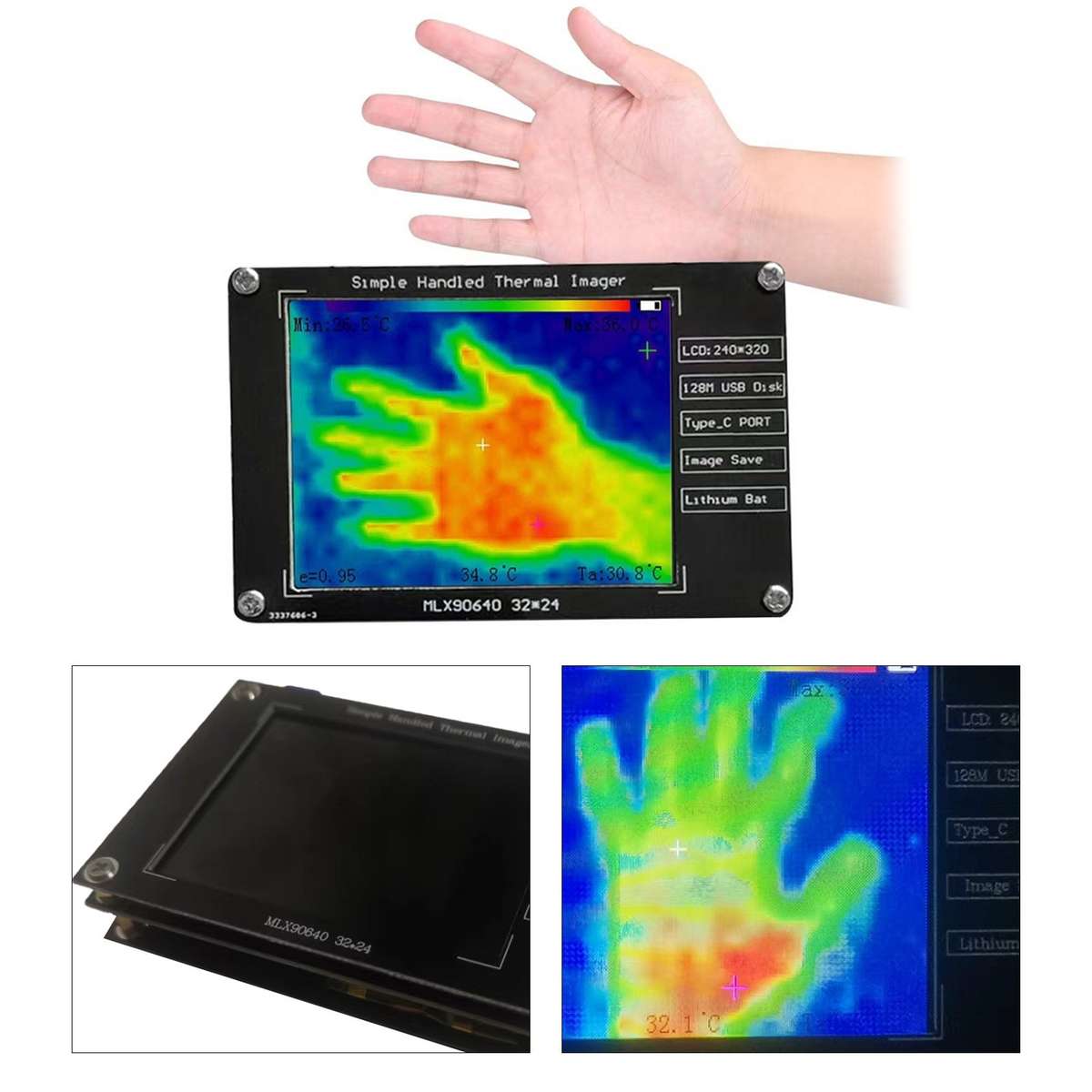 Infrared Thermal Imager Sensor Floor Heating Temperature Thermal Imaging-Camera