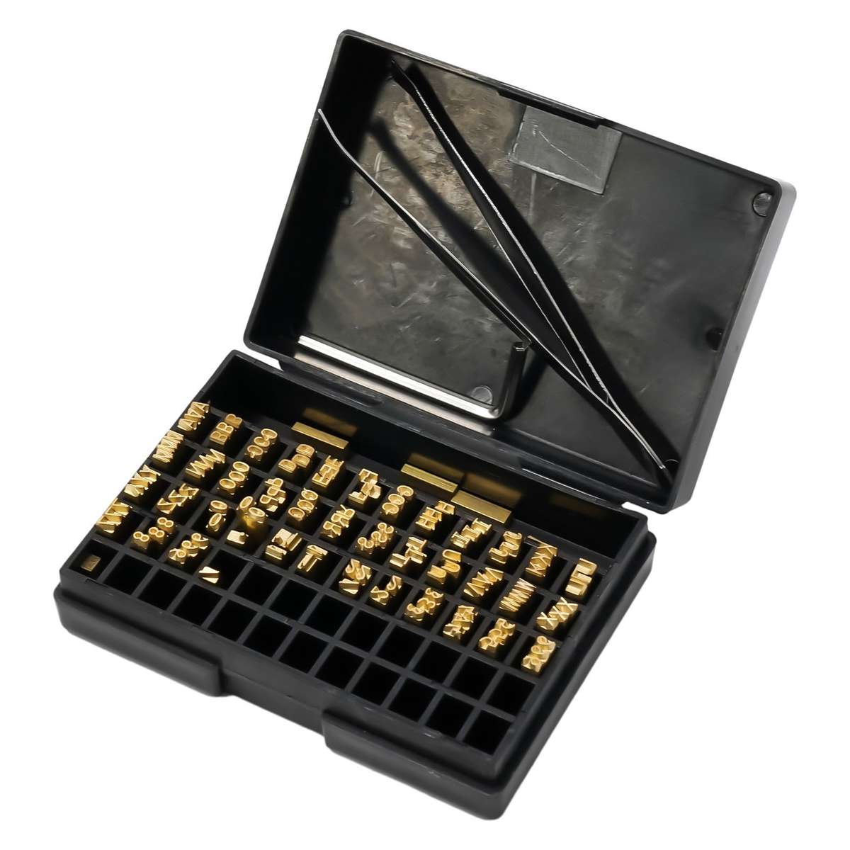 120pcs Coding Machine Word Grain Copper Letters Thermal Ribbon Printing Font