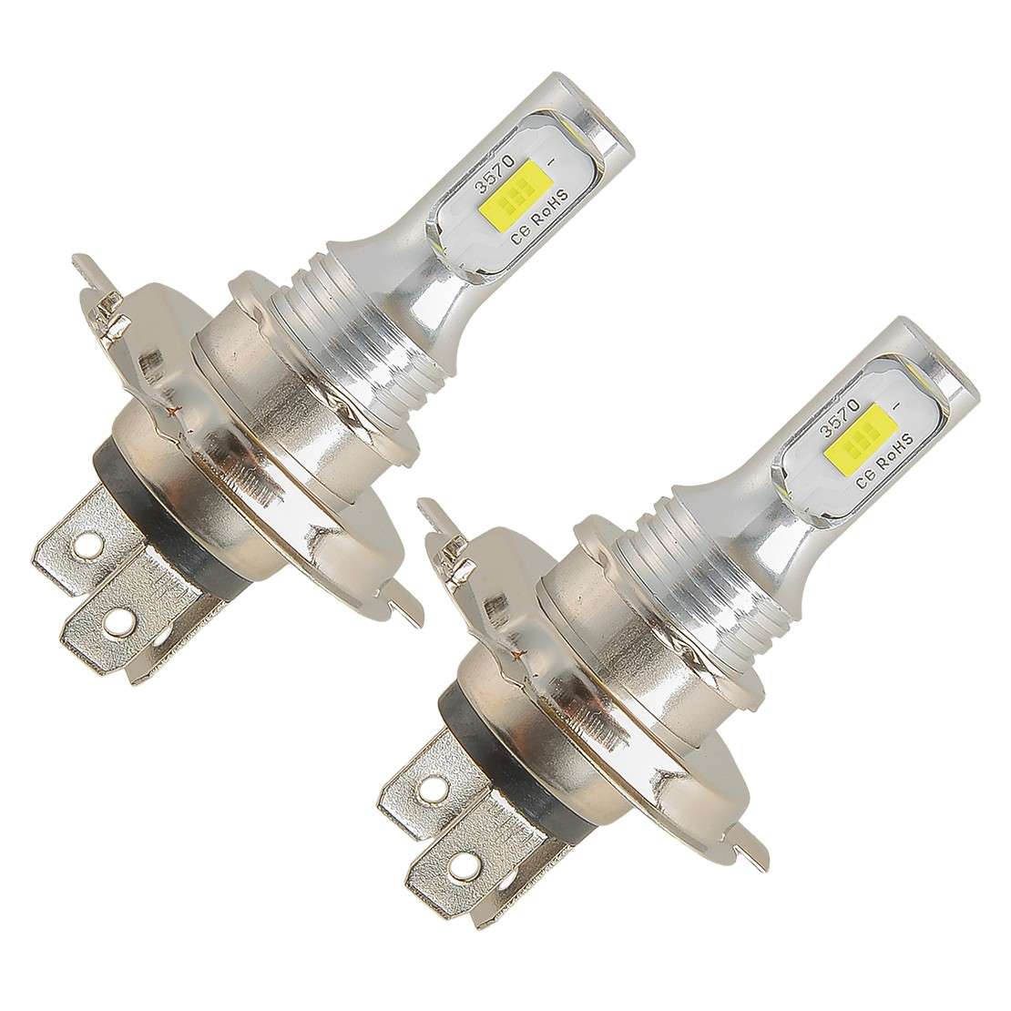 2 H4 LED Motorcycle Headlight High/Low Beam Light Bulb 9003 HS1 Waterproof White