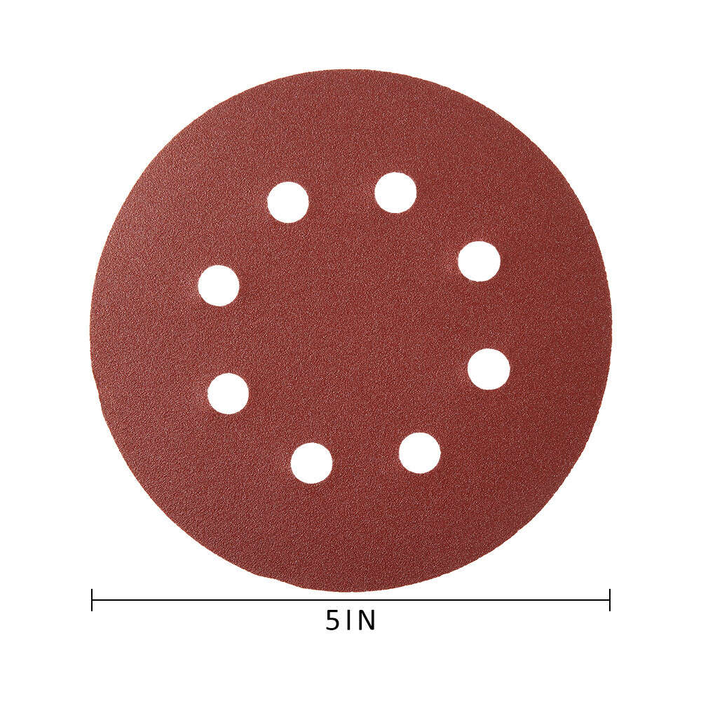 100pcs 5in 125mm Sandpaper Sanding Discs Hook Loop Sanding Paper Buffing Sheet