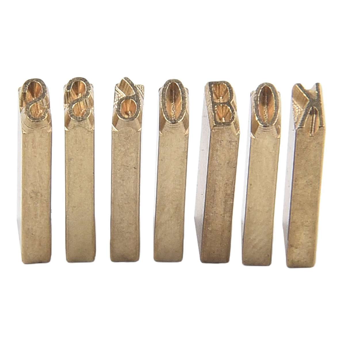 120pcs Coding Machine Word Grain Copper Letters Thermal Ribbon Printing Font