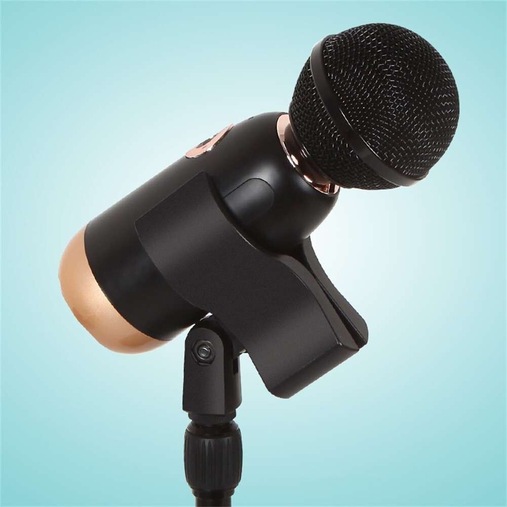 Large Microphone-Clip Clamp Holder With 3/8 Adapter For 3.2-6.8CM Mic