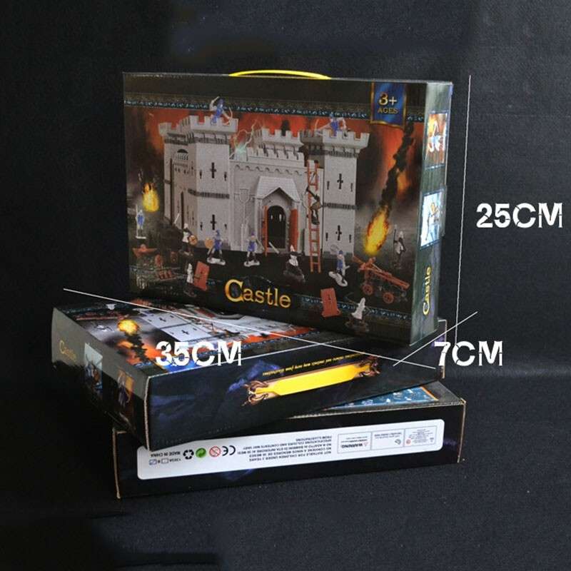Soldiers Toy Medieval Castle Infantry Playset Decor Model Vintage-Knight