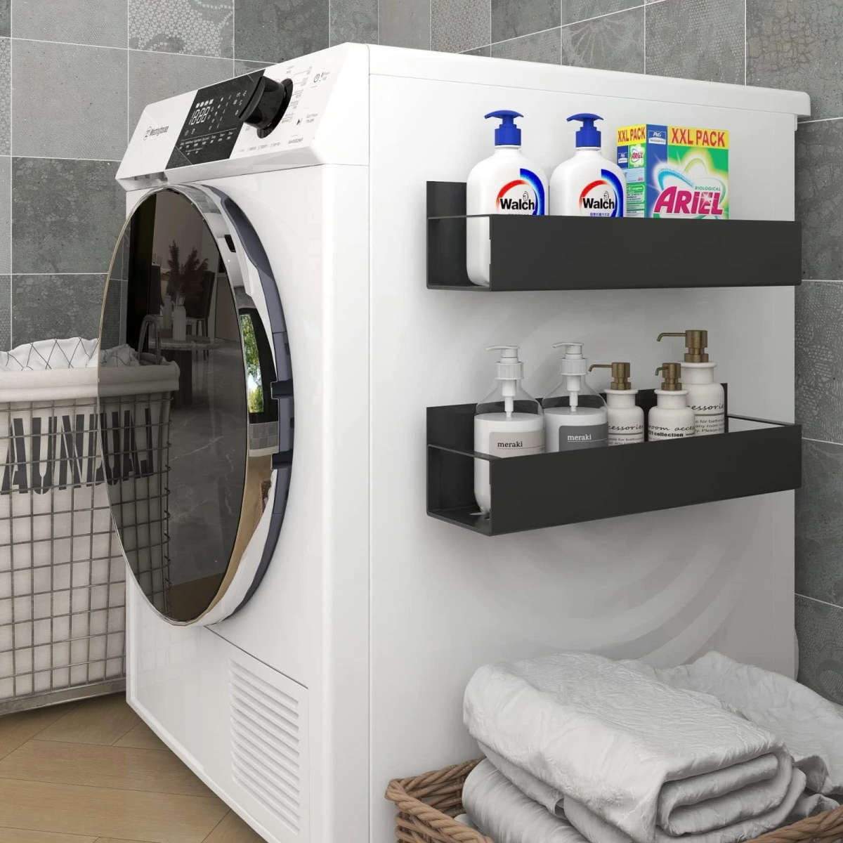 2Piece Magnetic Storage Spice Rack for Fridges & Ovens