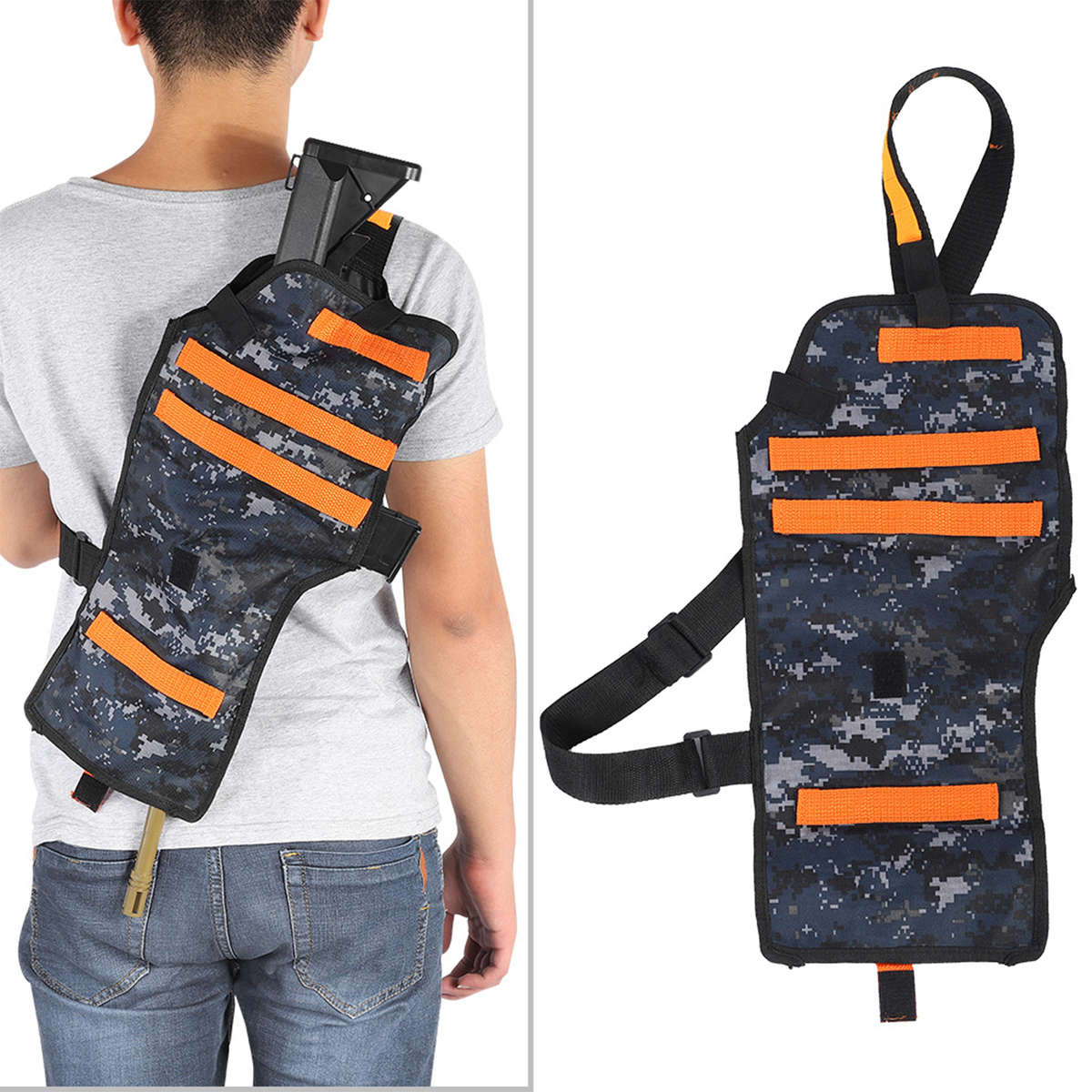 Thicken Storage Bag Back Holster Adjustable Belt For Toy Gun EO CW