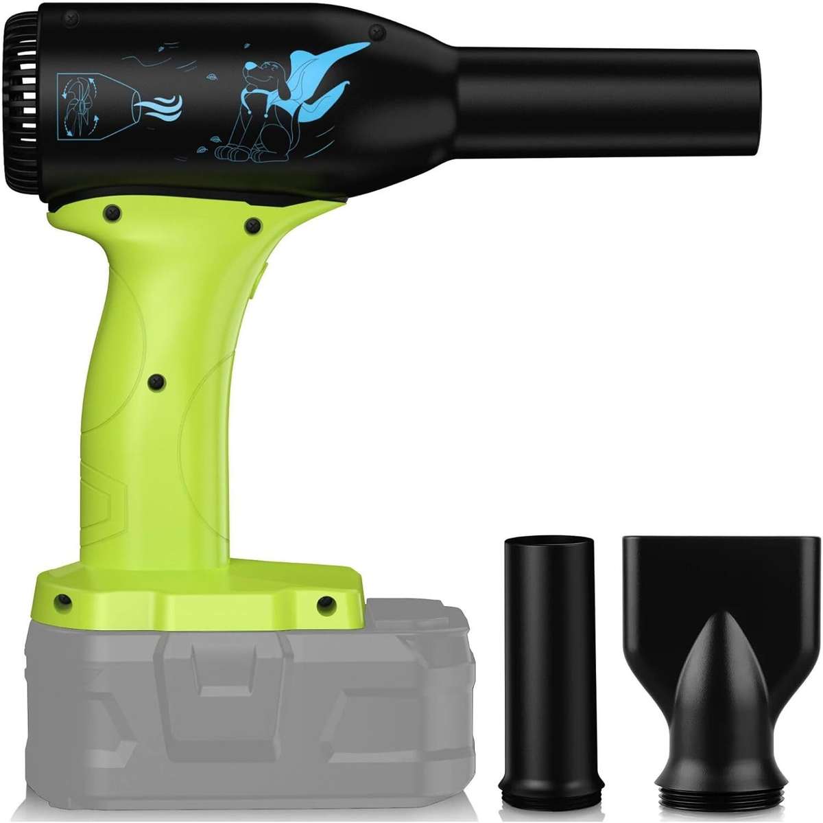 Leaf Blowers Cordless Dust Blower for Ryobi 18V Battery Portable Jet Dry Blower