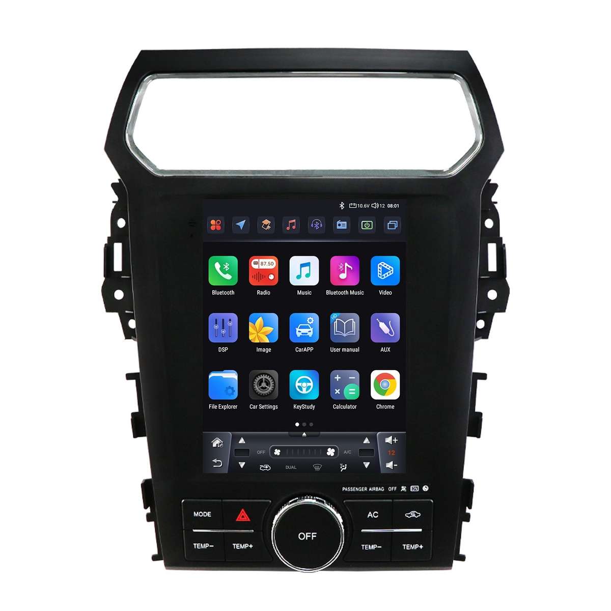 9.7" for For Ford Explorer 2011-19 Carplay Android 13 Car Stereo Radio SWC 8Core