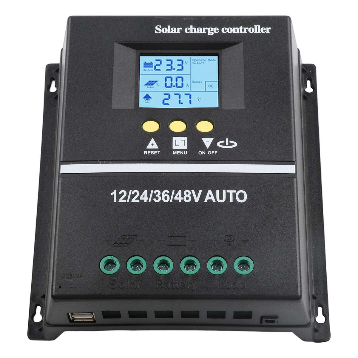 200A MPPT Solar Charge Controller With Dual USB Ports For Multiple Devices