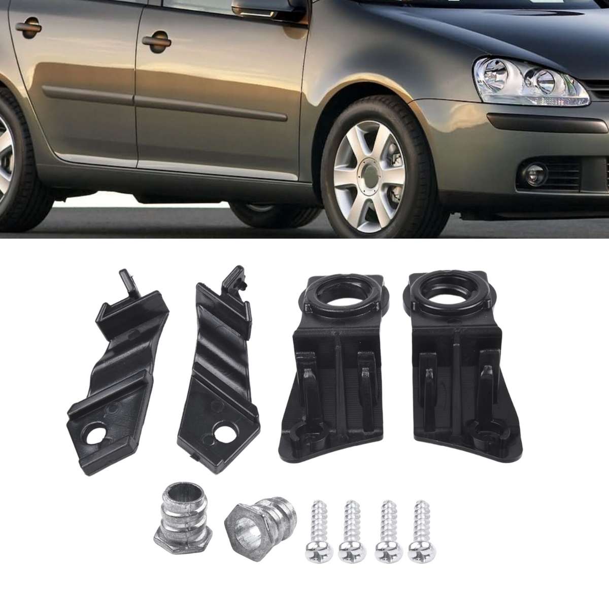 HEADLAMP HEADLIGHT BRACKET REPAIR KIT For GOLF For MK5 (2003 2009) R+L SIDE