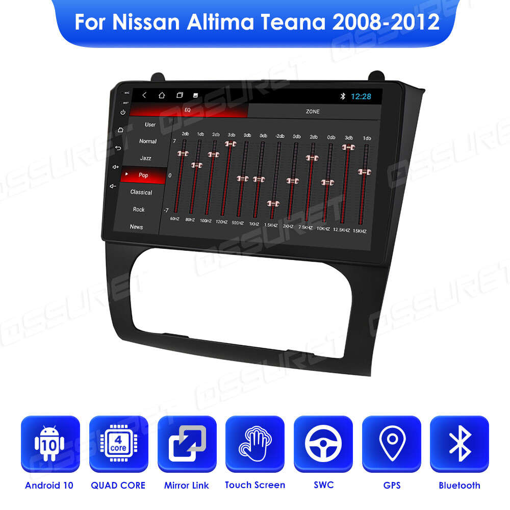 Camera+9" GPS Car Radio Android 10 For Nissan Altima Teana 2008-2012 Auto A/C BT