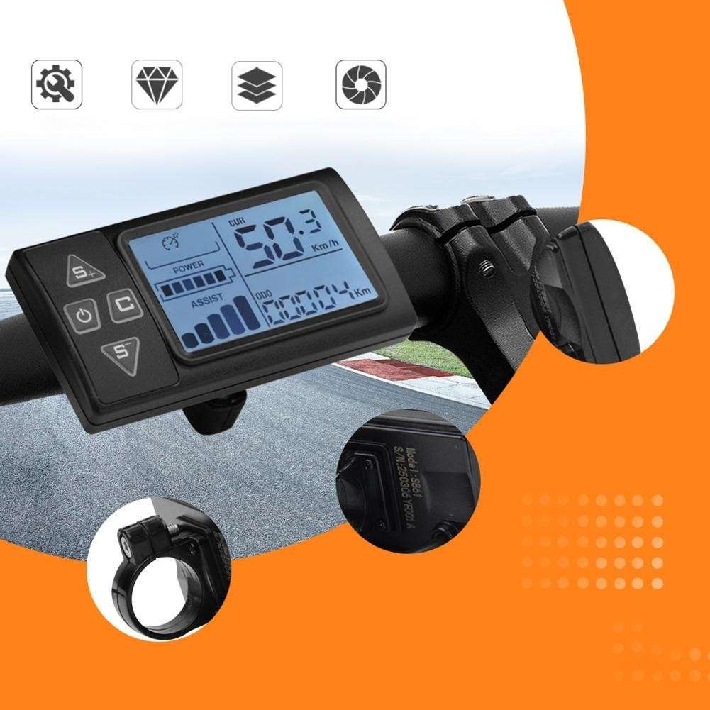 36V 48V 52V Brushless Controller With LCD Display For 40A 1500W 2000W E Bikes