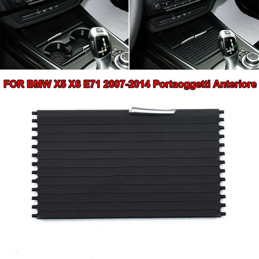 Car Storage Box Auto Center Console Roller Blind Cover For X6E,71,2007-14