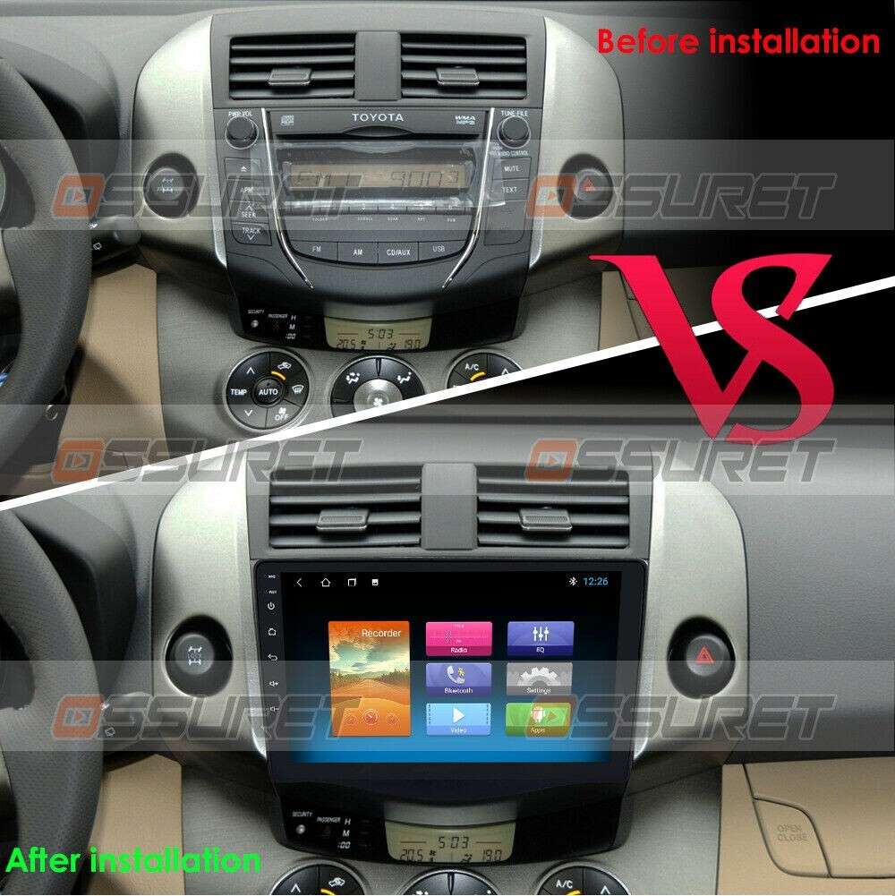 For Toyota RAV4 2007 2008 2009-2011 Android 12 Car Radio Stereo GPS WiFi 2+32GB