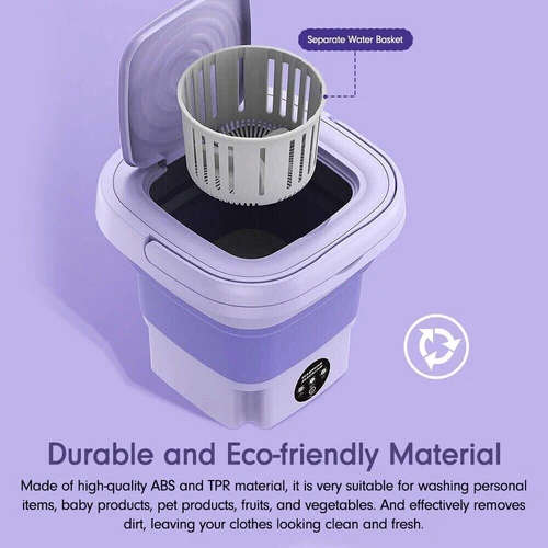 Mini Washing Machine 8L Folding Portable Sterilization Drying Laundry Machines