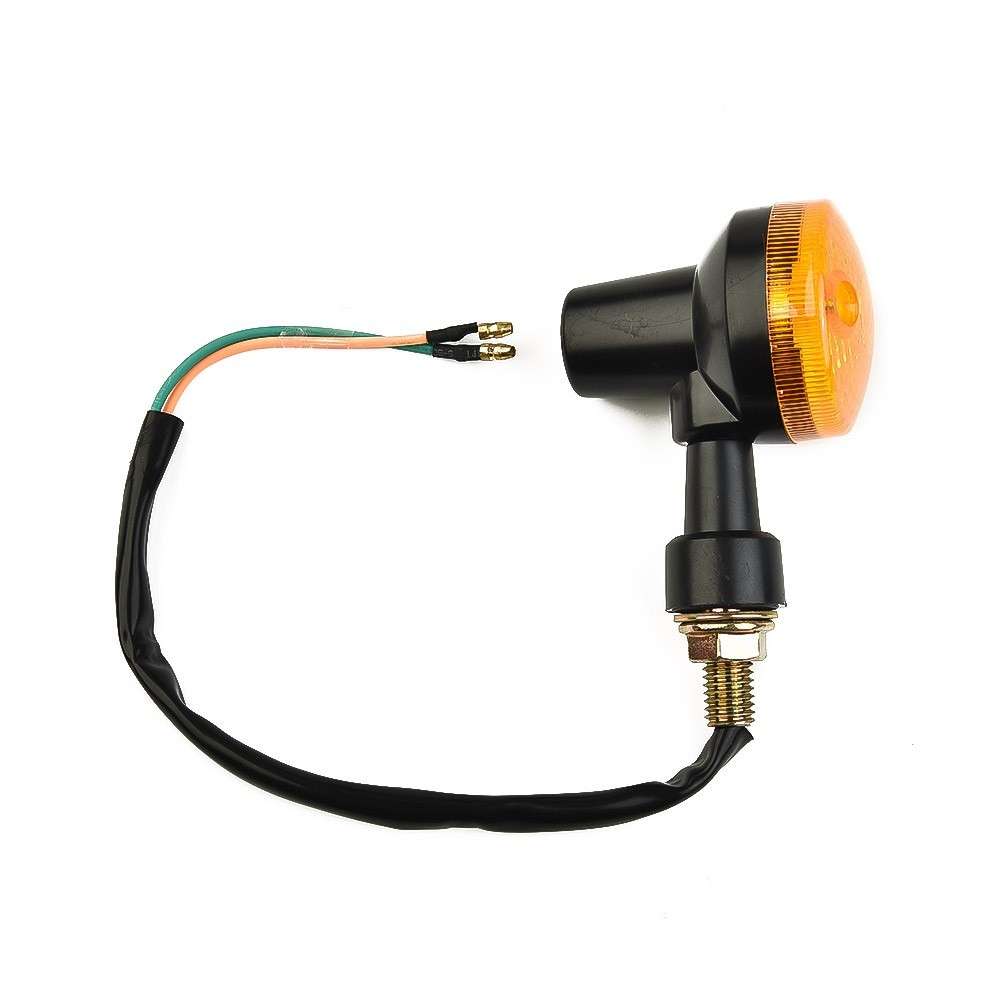 4* INDICATORS TURN SIGNAL AMBER LENS MOTORCYCLE BLINKER LIGHTS-BULBS