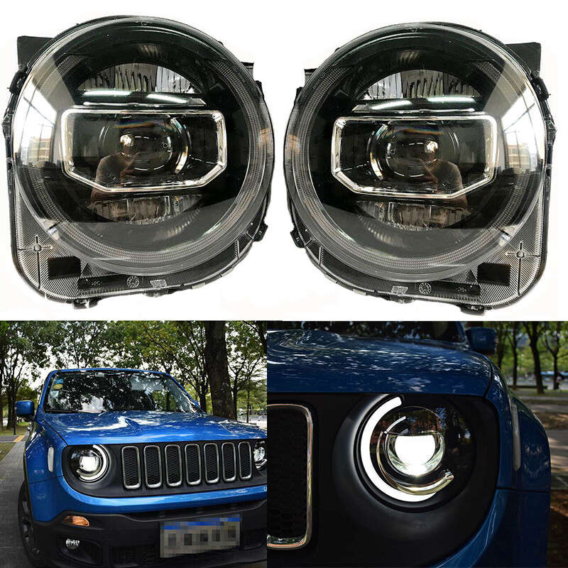 Headlights LED DRL Running lights Car Headlight For Jeep Renegade 2014-2021