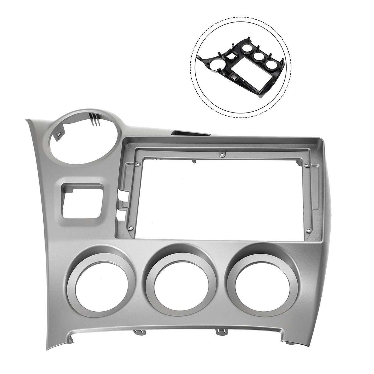 9-inch Car-Radio Stereo Fascia Frame-Panel,Silver For Toyota For MATRIX 2009-14