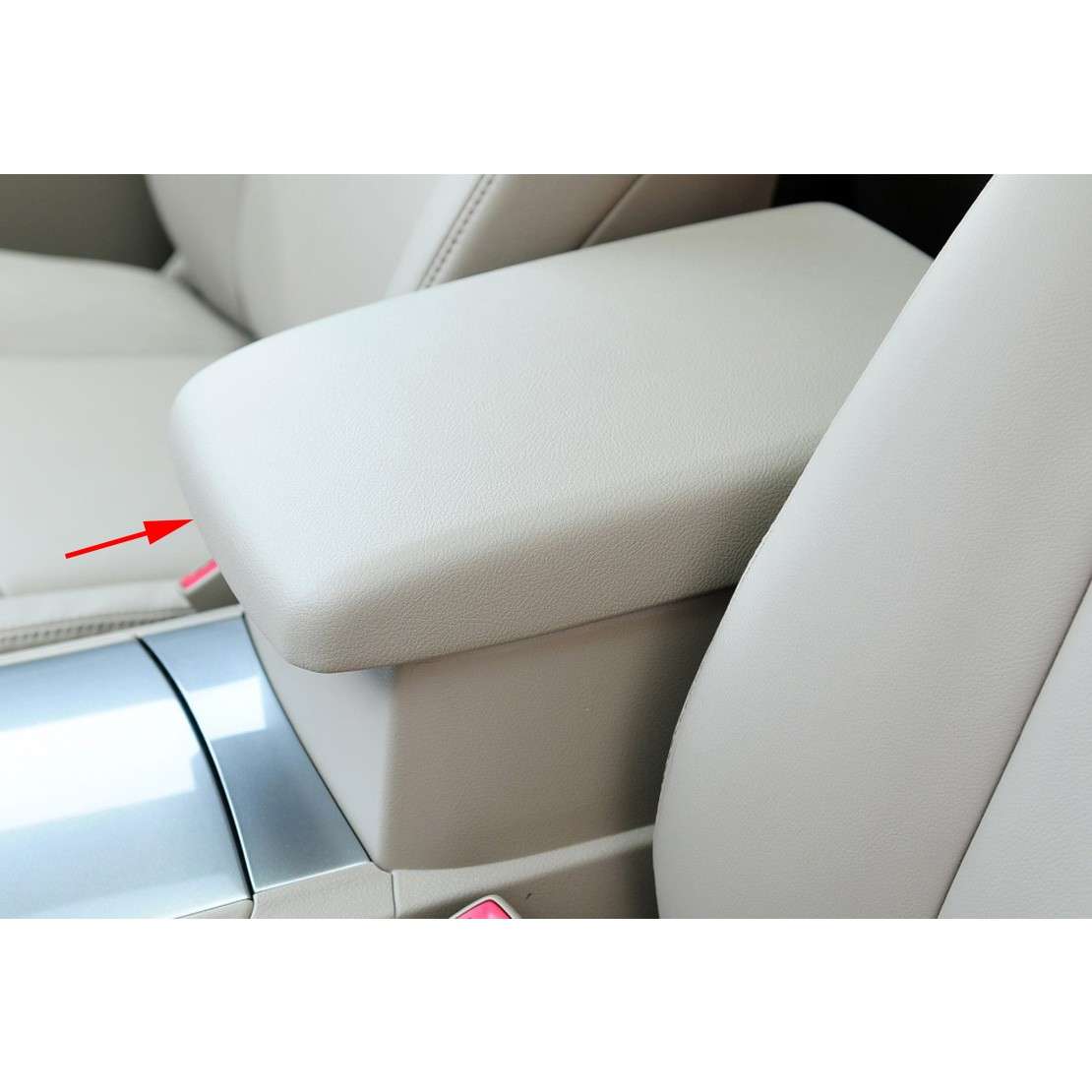PU Leather Console Armrest Cover Cap w/ Base Fit For Toyota Highlander 08-13 New