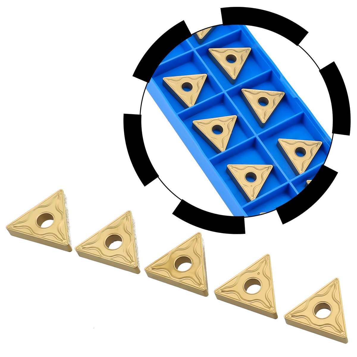 10 Pieces TNMG432 Carbide Inserts For CNC Lathe Turning Tool High Quality