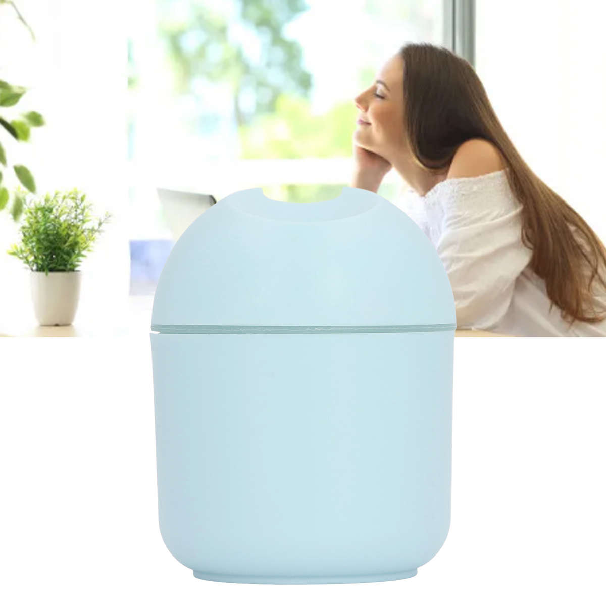 Cool Mist Humidifier USB Interface Blue Color Aromatherapy Fragrant Oil Humi CHW
