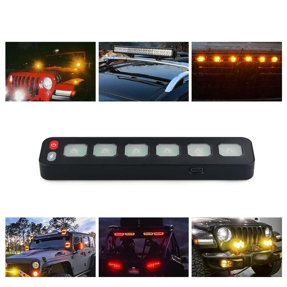 6-way Control Panel Wireless Touch Multi-function Electronic Relay RGB Flashing