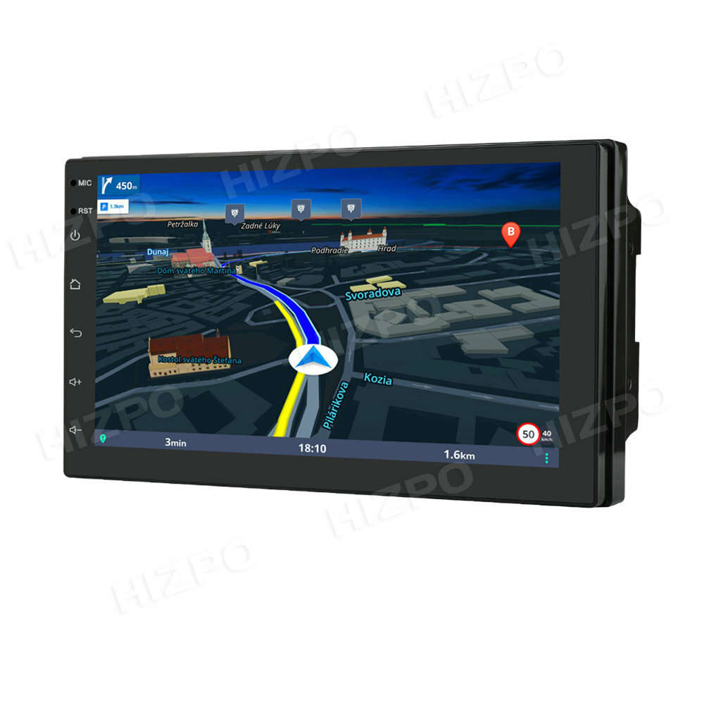 7'' 2 DIN Apple CarPlay Android 10 Car Radio Stereo BT Head Unit GPS Navi Wifi