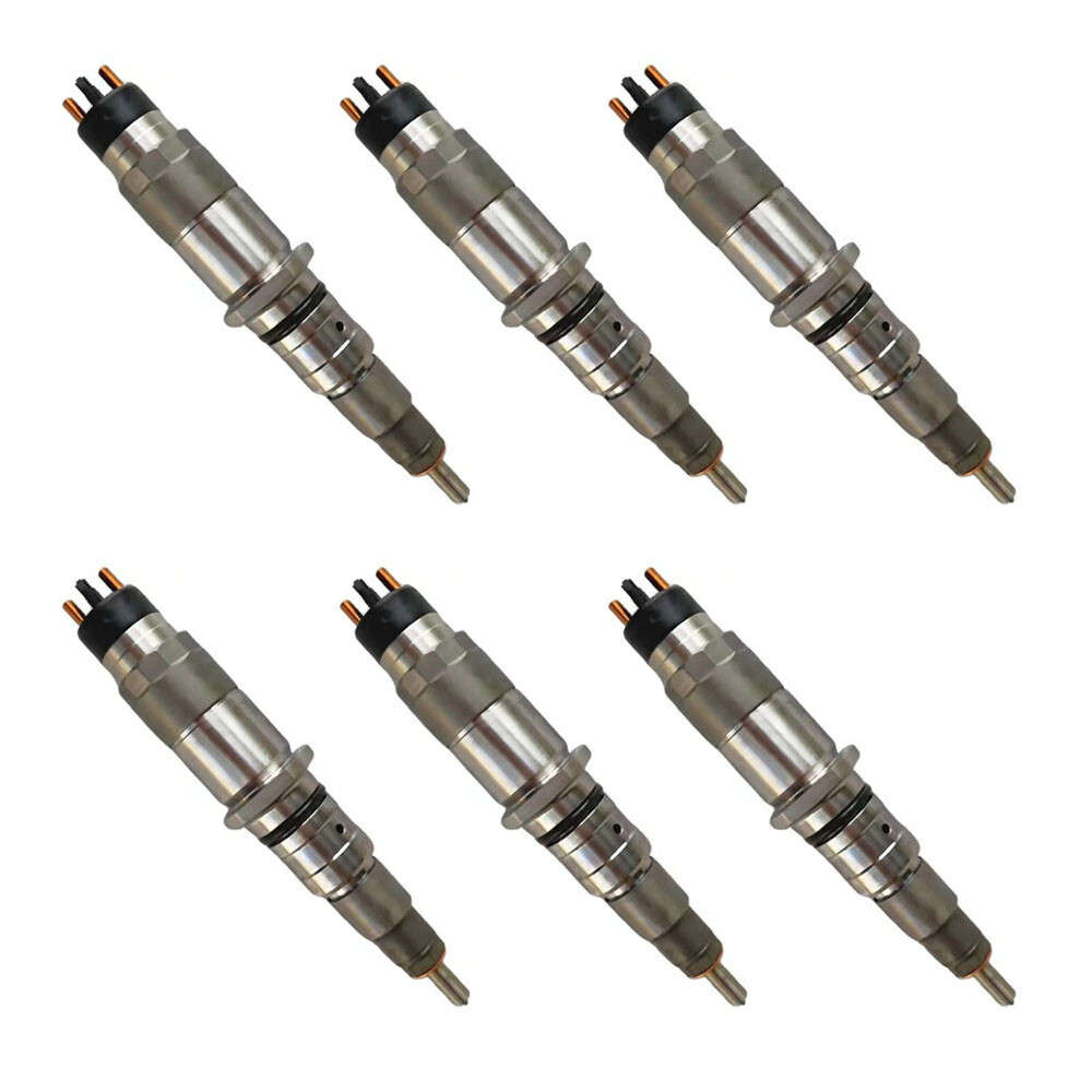 6pcs 0445120080 65.10401-7004A Common Rail Injector For Daewoo Doosan DL06S 5.9L