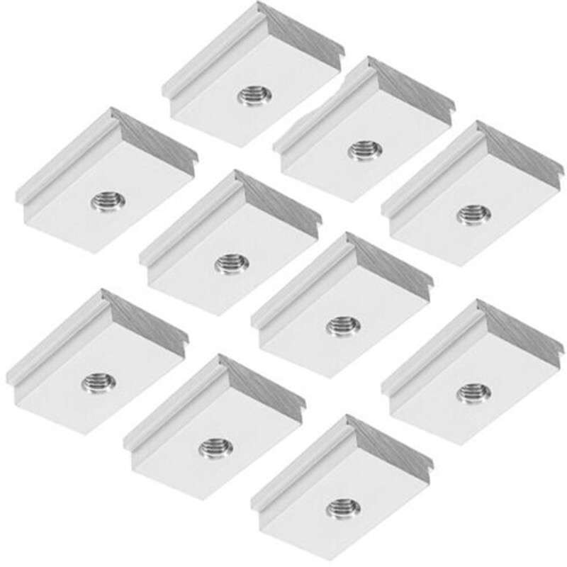 10x T-Slot Miter Bar Slider Aluminum Silver For Woodworking Table Saw Gauge Rods