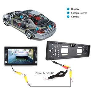 EUROPEAN CAR LICENCE PLATE REARVIEW CAMERA