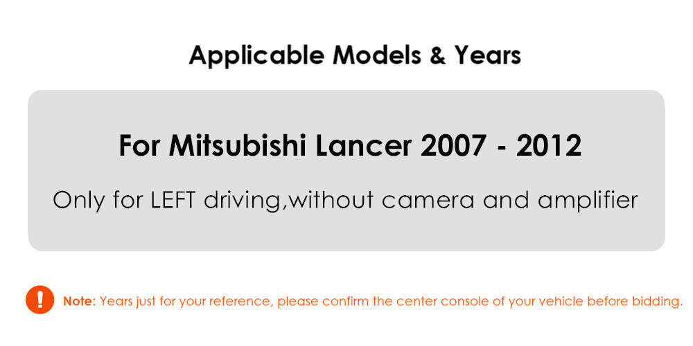 For 2008-2012 Mitsubishi Lancer 2+64GB Android 13 Car GPS Radio Carplay WiFi RDS