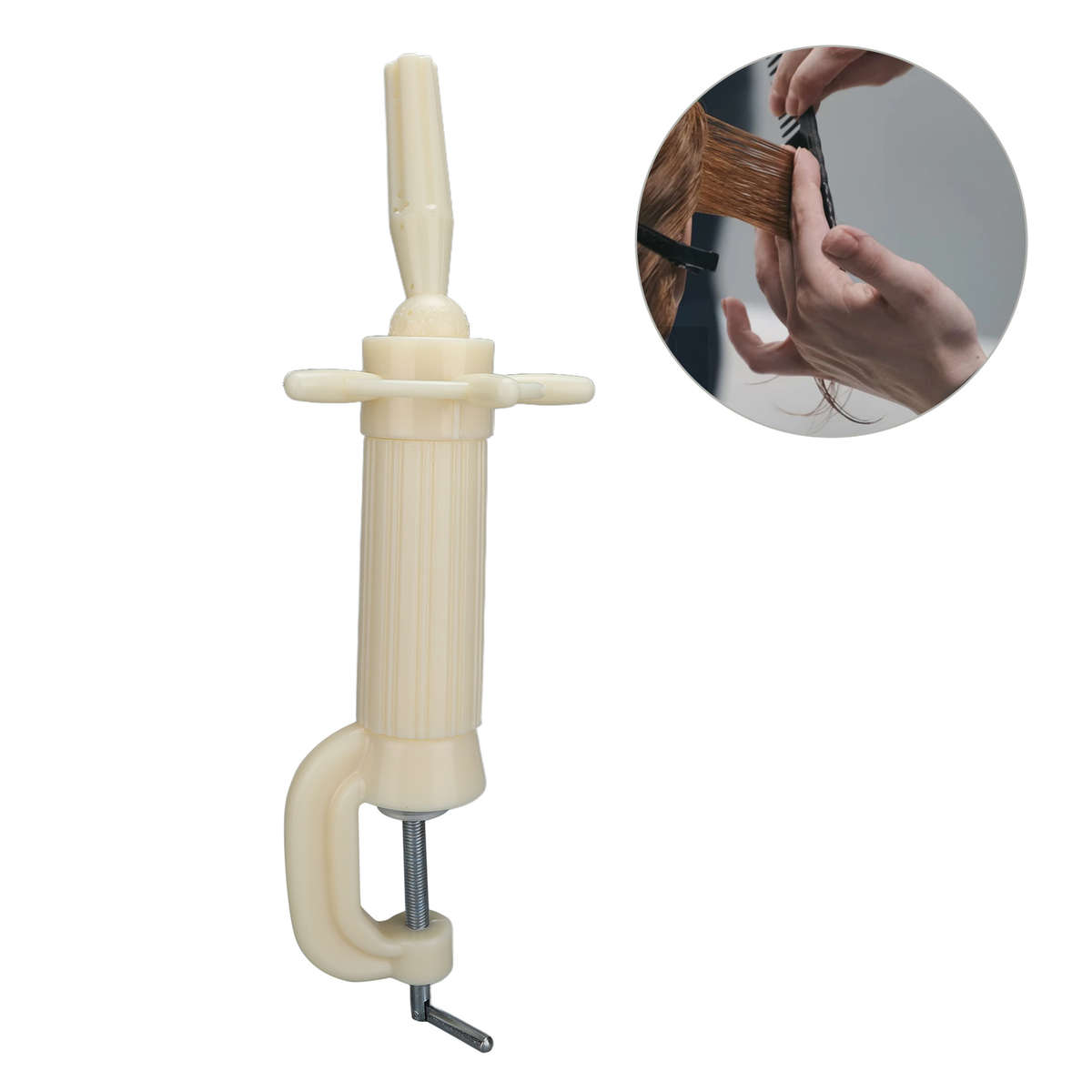 Manikin Head Stand Height Adjustable Mannequin Head Clamp Holder For Trainin CHW