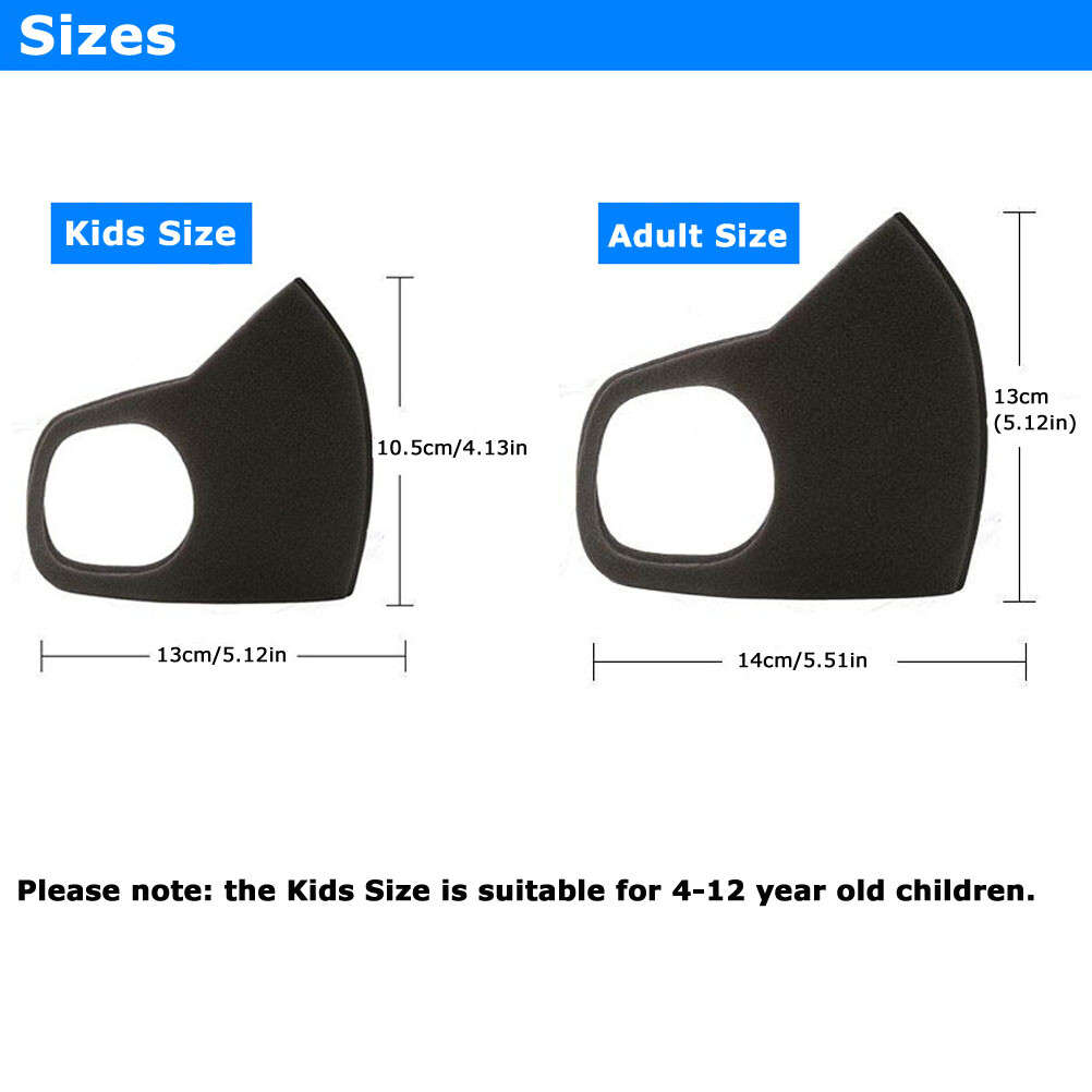 Adult Reusable anti dust and flu mask x 1