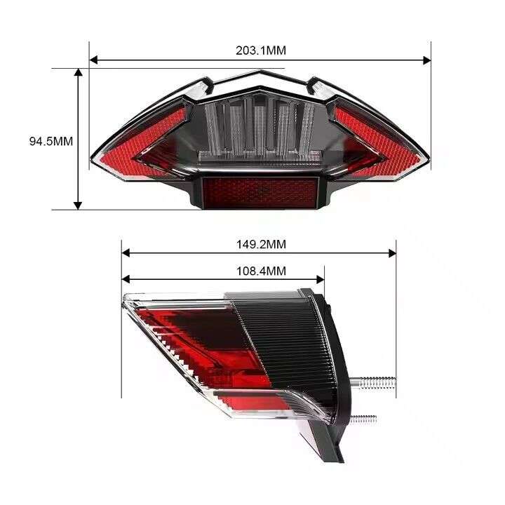 For BMW R1200 GS ADV /F650 GS Dakar F800 R/S/ST LED taillight Smoke Integrated