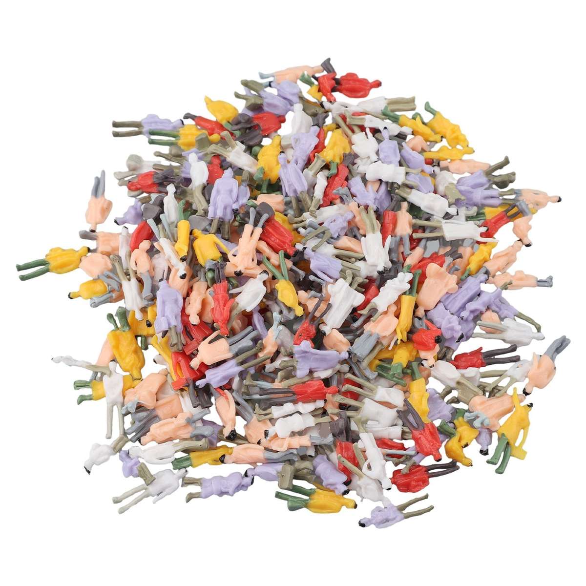 400Pcs Railway Train Layout 1:87 HO Scale Painted Figures Model People Passenger