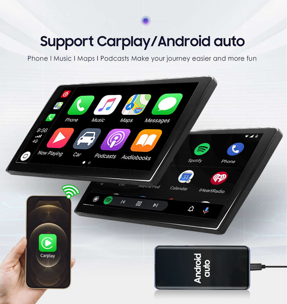 9" 2 Din Android 12 Car Radio Stereo Carplay WiFi 8-Core GPS Navi 6+64GB +Camera