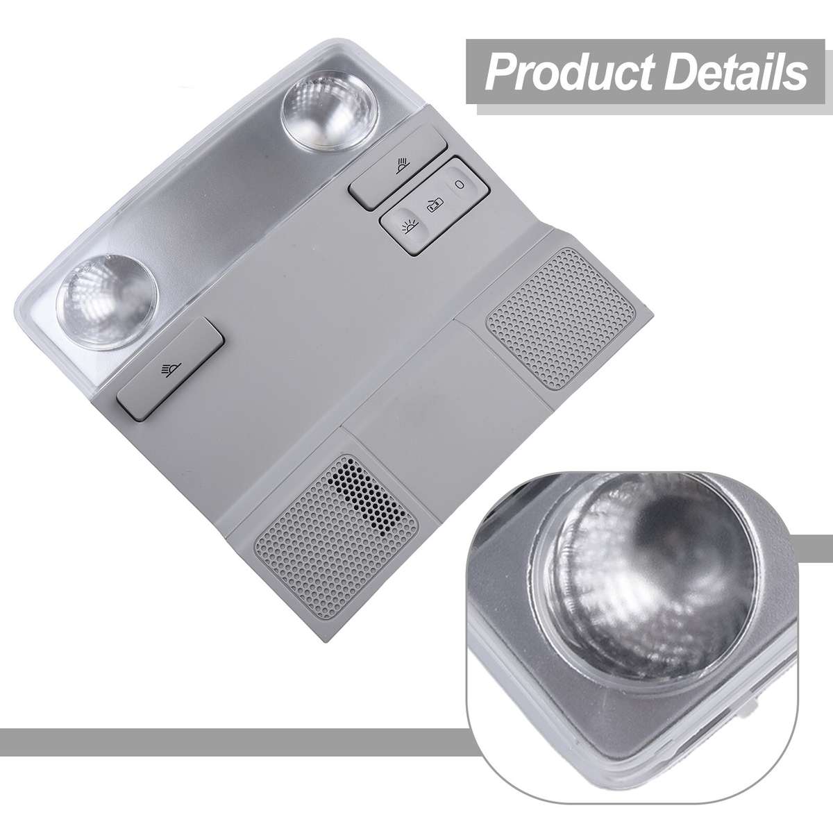 Car Interior Roof Reading Ceiling Light For Golf For Passat 1K0947105P Gray