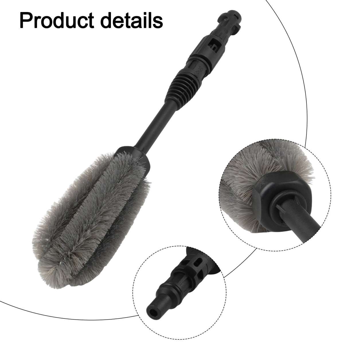 Convenient And Effective Wheel Rim Cleaning Brush For Karcher Pressure Washers
