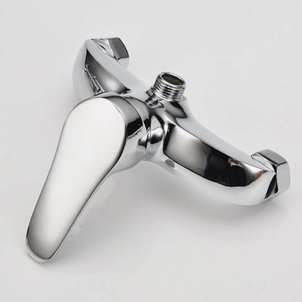 1X Polished Chrome Finish Wall Mounted Bathtub Shower Tap Mixer Faucet