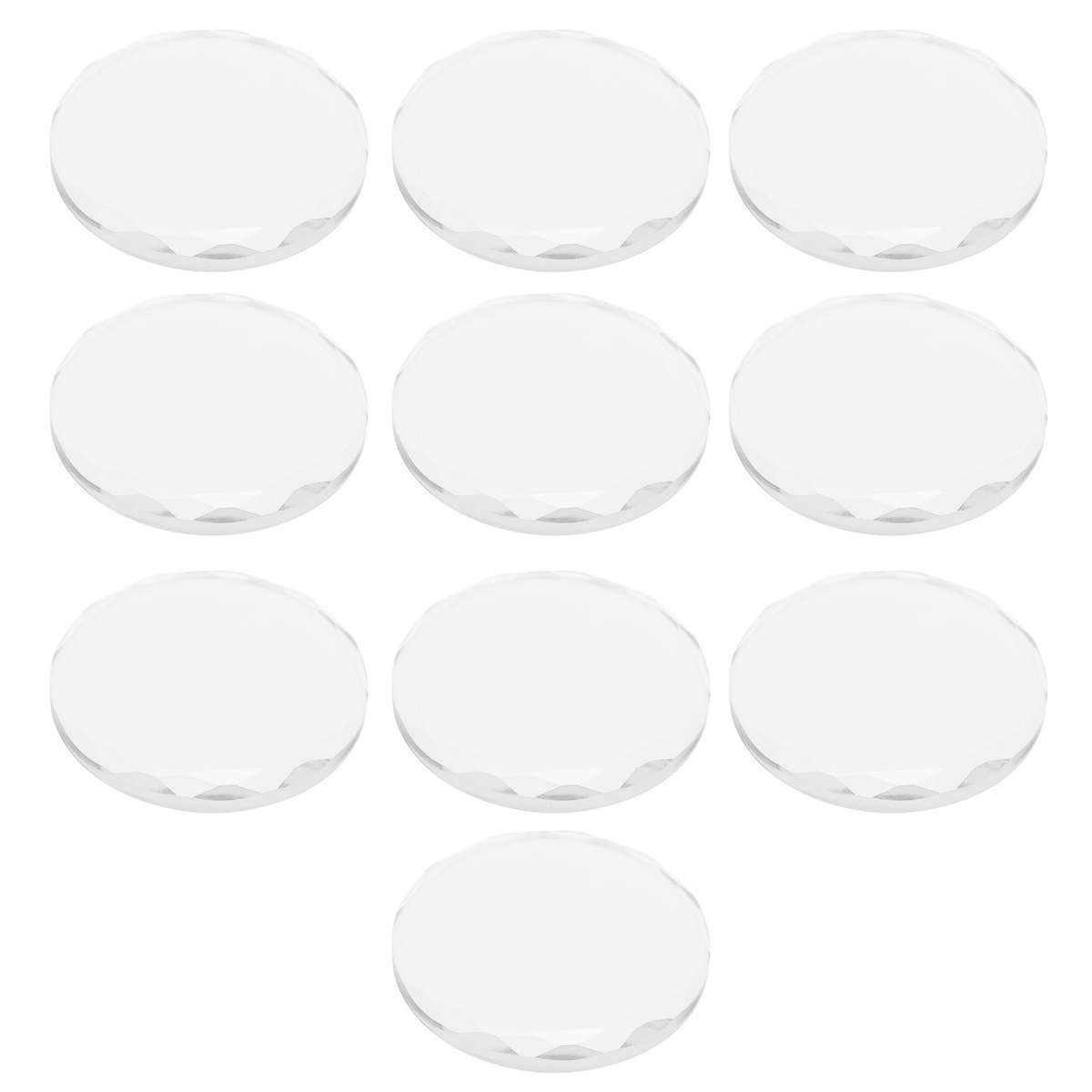 10pcs Round Glass Eyelashes Adhesive Glue Pallet Holder For Eyelash Extensio CHW