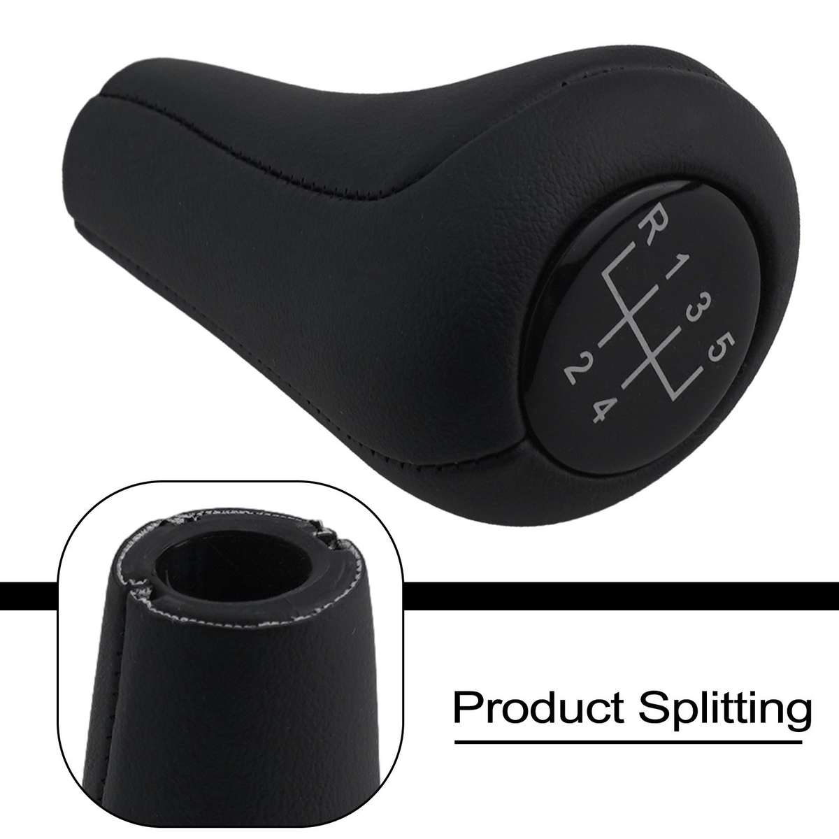 5 Speed Black Gear Shift Knob Ball For E28 E30 E32 E34 E36 E38 E39 E46