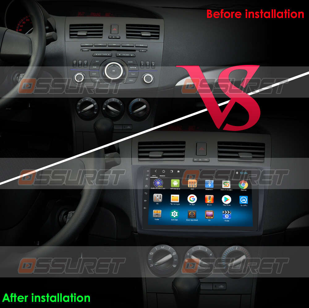 For Mazda 3 2010-2013 9" Android 10 Car Stereo No DVD GPS Navi BT Headunit 32GB