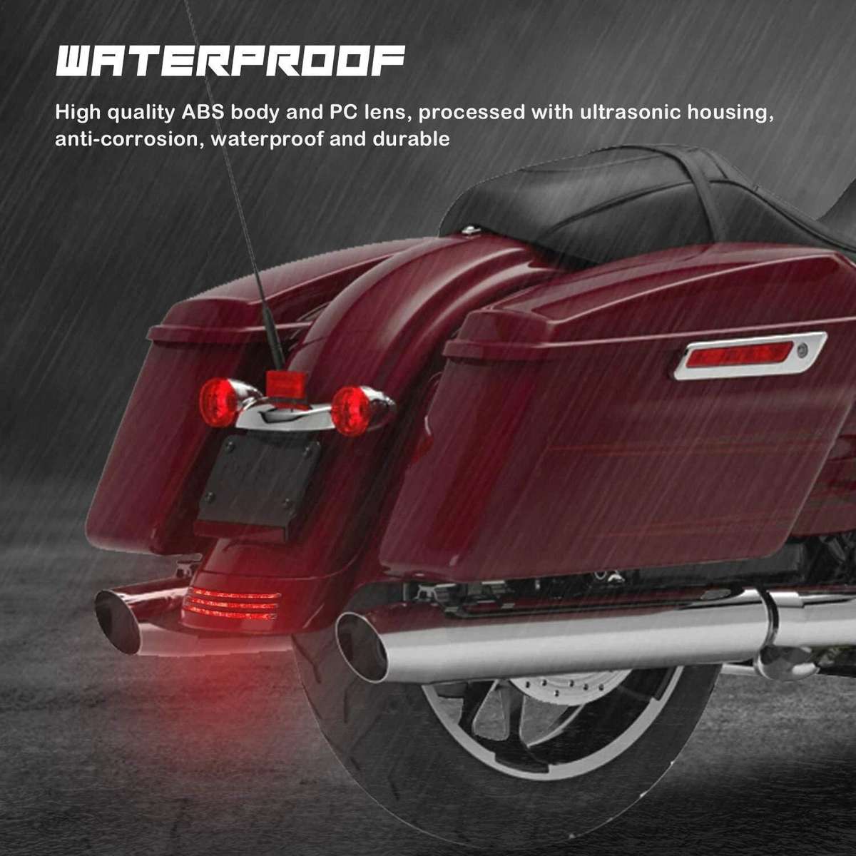 LED Brake Tail Light for Touring Street Glide FLHS/Glide EFI FLHXI