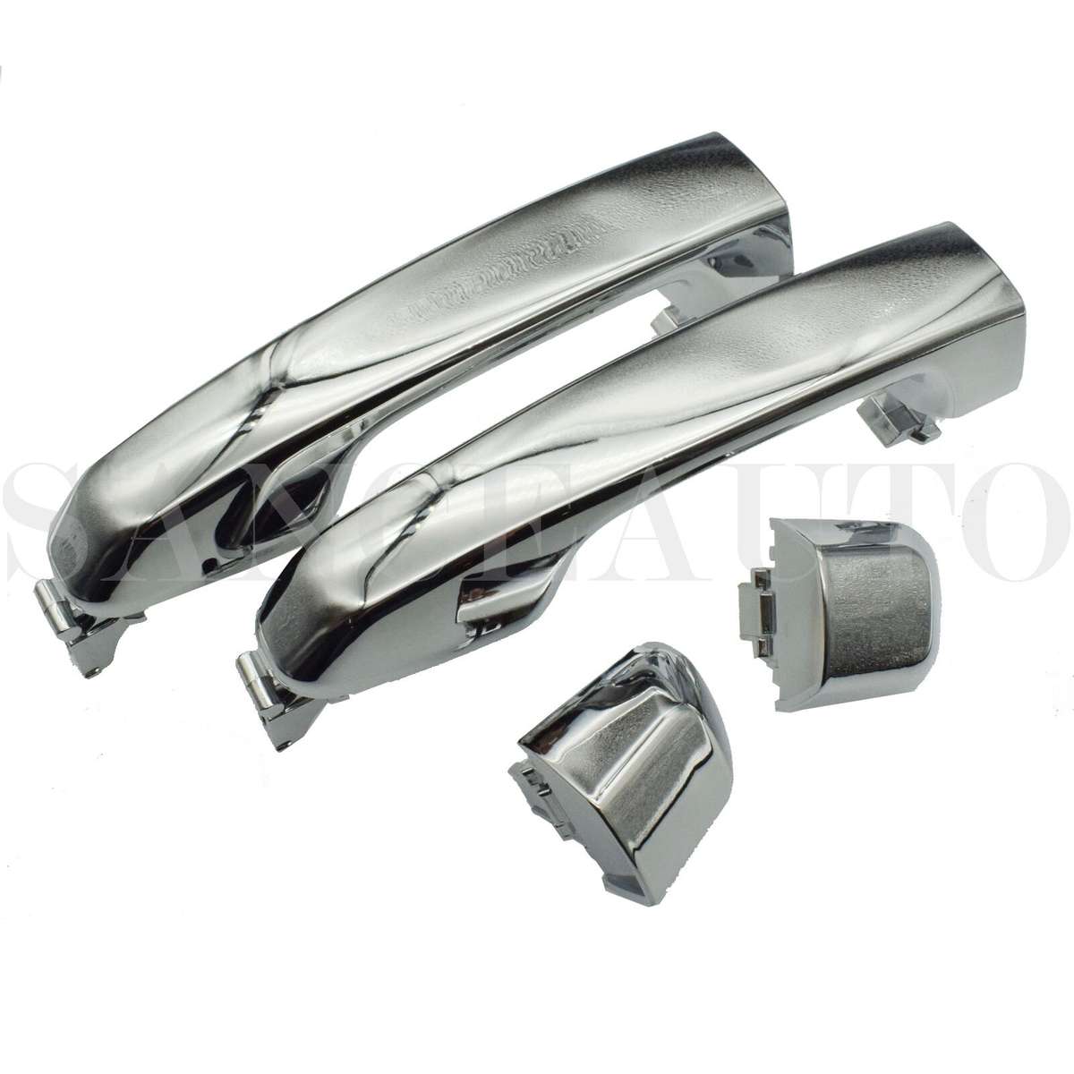 2pcs Rear Left + Right Outer Door Handles For 10-16 Toyota 4Runner Lexus GX460