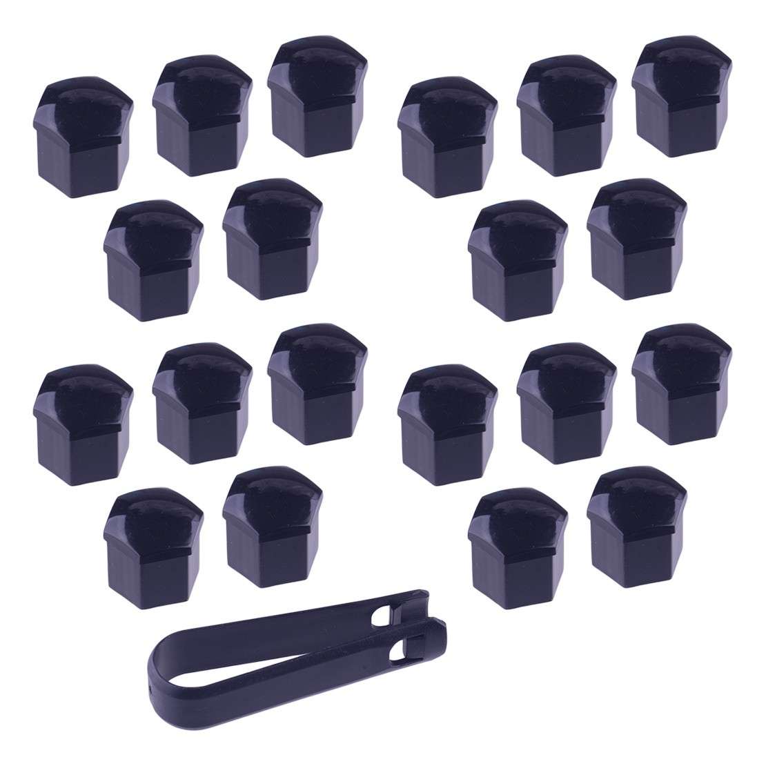 20x 21mm Car Wheel Hub Screw Nut Lug Dust Cover Cap with Removal Tool New