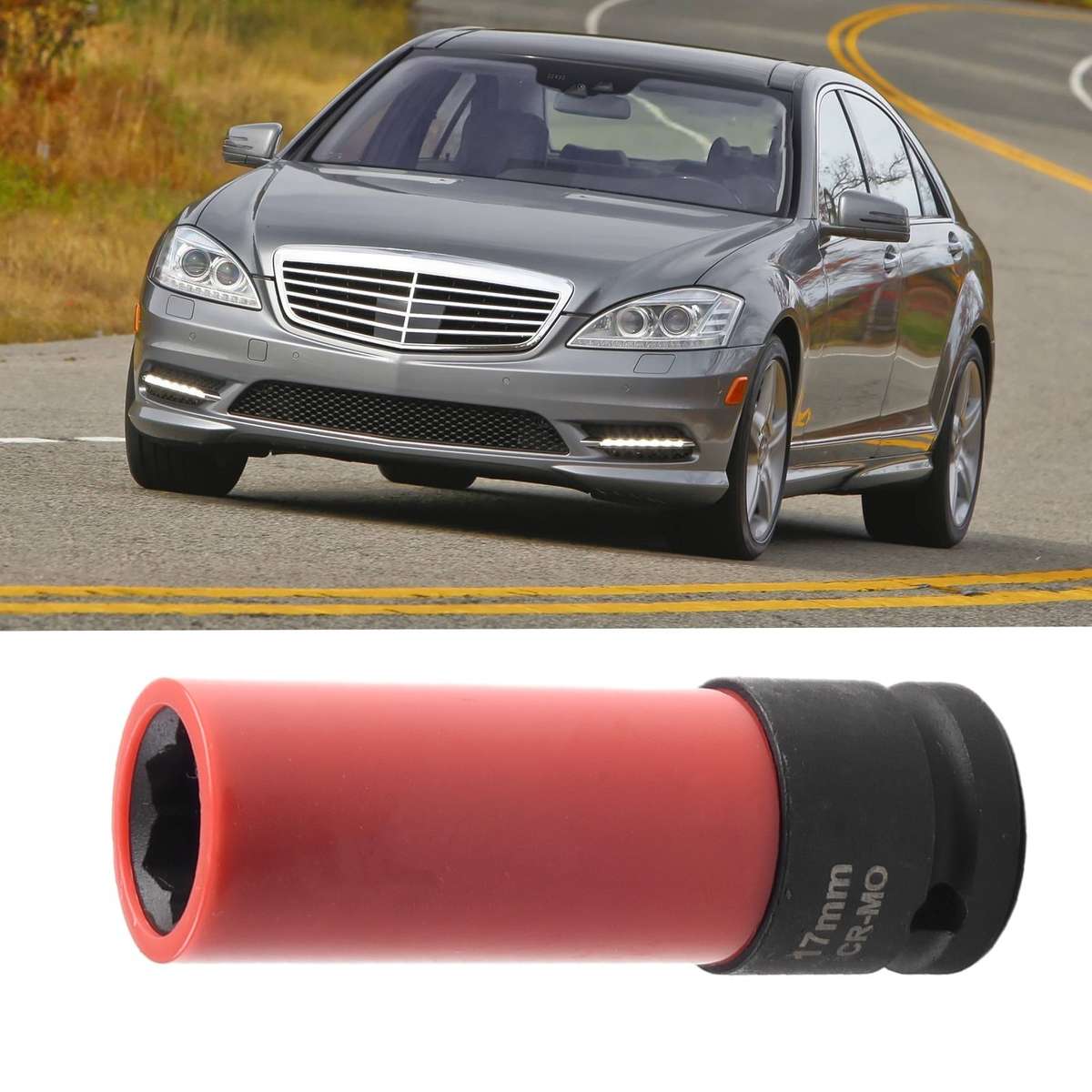 17mm Wheel Lock Nut Removal Socket Wrench For S Series W221 Tyre