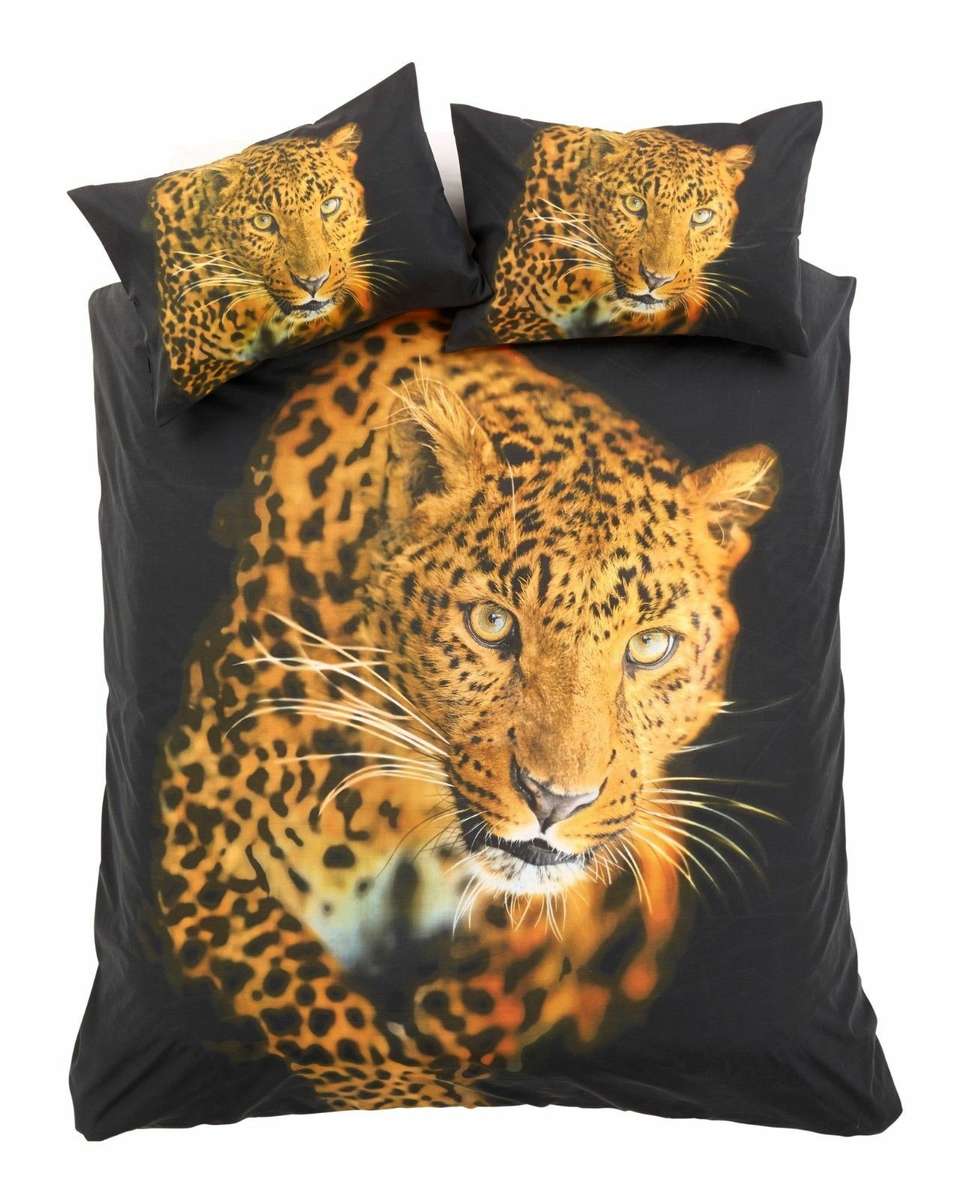 Cheetah Duvet - 3D  Animal Print Bedding - King